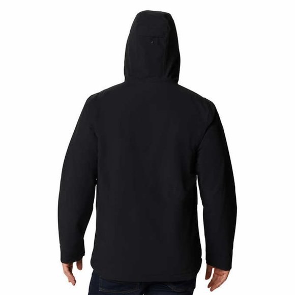 Columbia Men’s Hooded Fleece Lined Canvas Jacket Omni-Tech Insulated NWT Size M - Picture 2 of 6